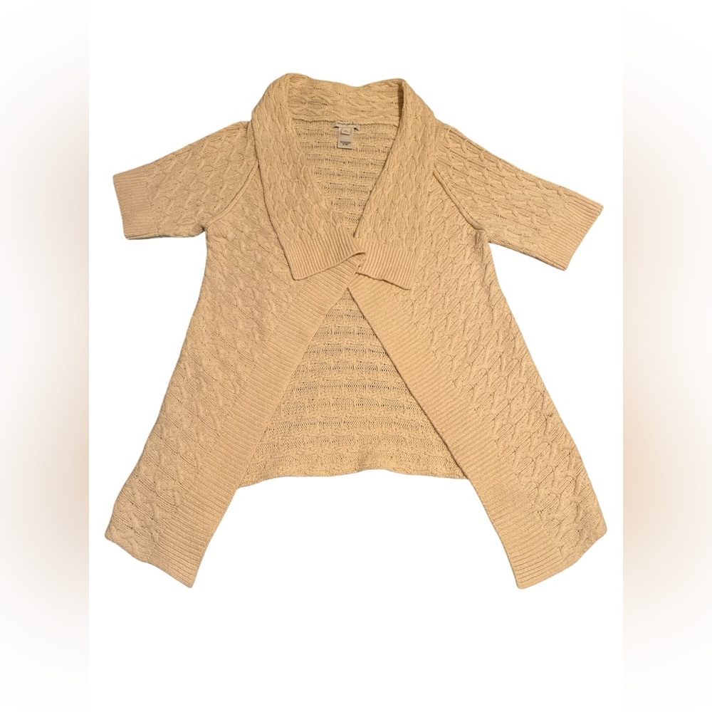 Banana Republic Women's Cream Cable Knit Sweater. Cotton/Wool Blend. Size Med.
